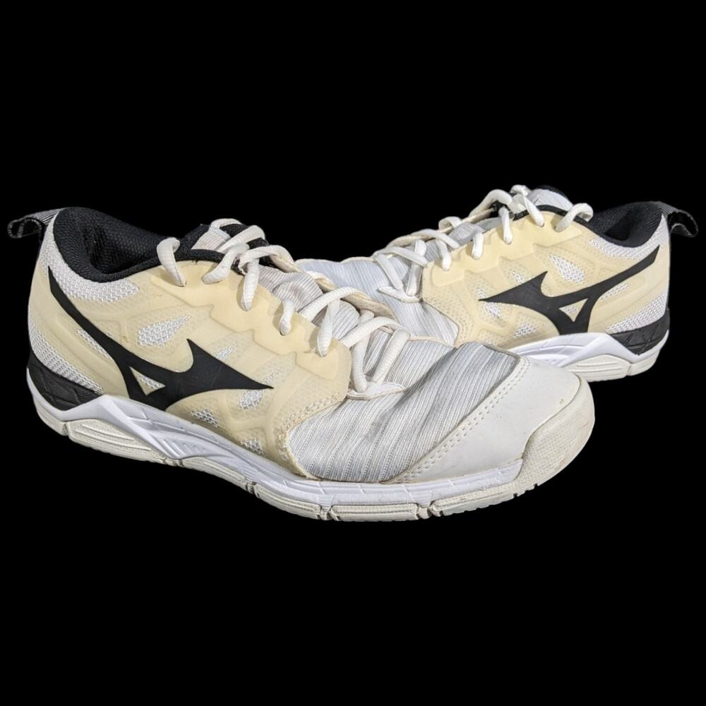 Mizuno Volleyball Shoes Womens Sz 7.5 Wave Super Sonic 2 White Court 430288-0090